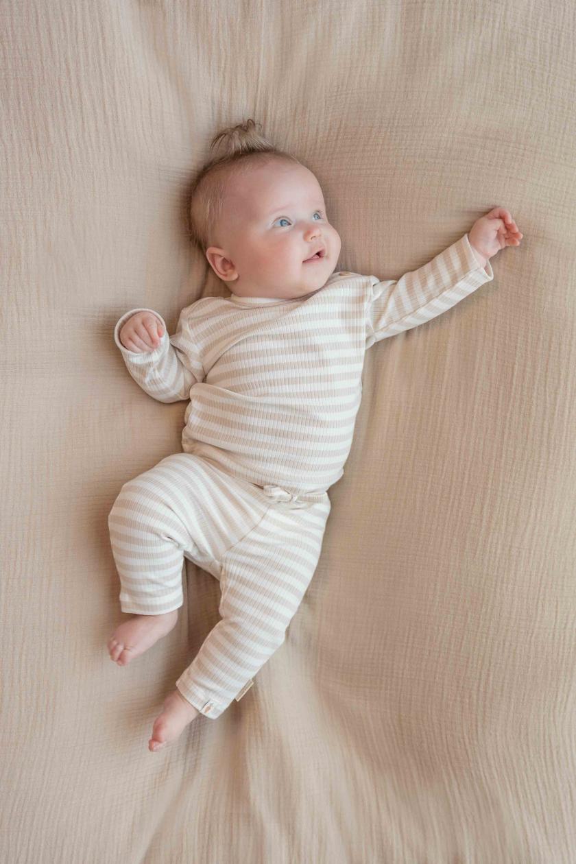 T-shirt Little Dutch lange mouwen baby bunny gestreept OP=OP