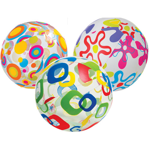 Strandbal Intex met kleurrijk motief 51 cm